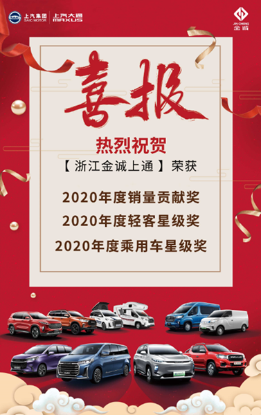 金誠(chéng)汽車(chē)下屬金誠(chéng)上通4S店獲廠家多項(xiàng)榮譽(yù)